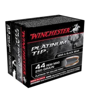 Order now and experience the exceptional performance of winchester 44 magnum ammo Remington 250 Grain Platinum Tip Hollow Point.