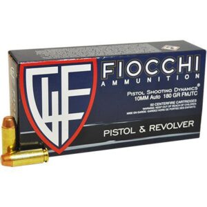Order your fiocchi shooting dynamics target loads 10mm Auto 180 Grain FMJ-TC today and experience the difference in every shot.