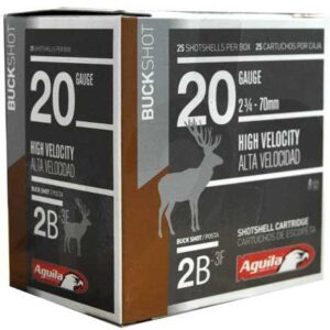 Aguila High Velocity 20 Gauge 2-3/4" #2 Buckshot is the perfect combination of performance, accuracy, and reliability. Aguila High Velocity