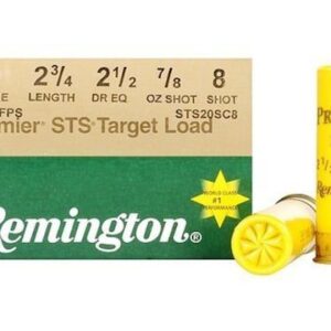 The remington premier sts target 20 Gauge 2-3/4" 7/8 oz #8 Shot is the go-to choice for competitive shooters who demand high-quality performance.