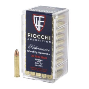Add fiocchi 22 wmr 40 Grain Jacketed Soft Point to your cart now and experience the difference that precision engineering can make!