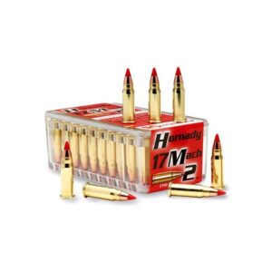 This ammunition is designed for firearms chambered in 17 Hornady Mach 2 (HM2). Please check your firearm's specifications to ensure compatibility. 17 hm2