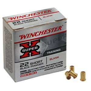 The Winchester Super-X Ammunition 22 short black powder blanks Box of 50 is versatile and reliable for various applications.