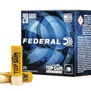 Federal Top Gun Sporting Ammunition is designed with a focus on consistency and precision, thanks to its high-quality lead shot.