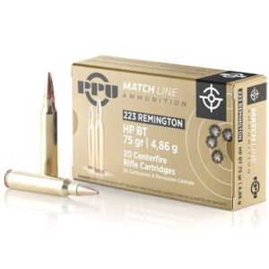 This ammo is made by factory Prvi Partizan, a desire of many hunters, is a real diamond in the rifle of every passionate hunter 223 hollow point boat tail