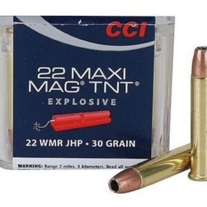 cci maxi mag 22 wmr is known for maintaining accuracy and power up to 125 yards, making it an excellent choice for small-game hunting and target shooting.