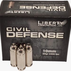 Its lightweight design, high velocity, & lead-free composition provide a powerful yet responsible solution for any defensive scenario. liberty civil defense