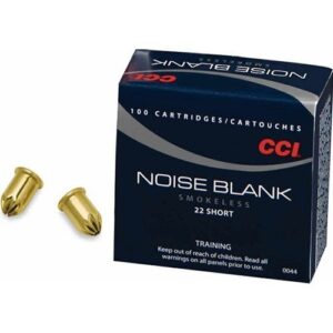 The cci noise blanks 22 short Ammunition Box of 100 offers precision-engineered performance for a wide range of non-lethal applications.