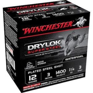 The patented Drylok Super Steel Wad system, designed to keep the powder dry in wet conditions, ensuring reliable performance. winchester drylok 3 inch