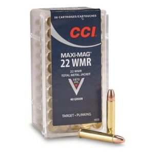 Whether you're out in the field or at the range, this cci maxi mag 22 wmr target ammunition ensures reliable, accurate, and powerful performance every time.