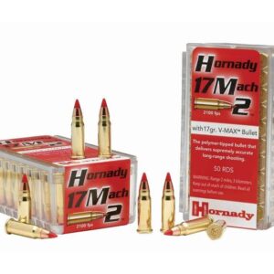 The Hornady Varmint Express .17 hm2 ammo 17 Grain V MAX bullet offers everything a varmint or small game hunter could want