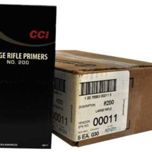 The CCI 200 primers use modern, non-corrosive, and clean-burning initiator compounds. This reduces residue buildup in the firearm.