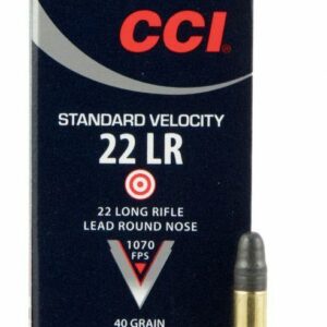 CCI Standard Velocity ammunition uses a non-corrosive rimfire primer that ensures reliable ignition in all shooting conditions.