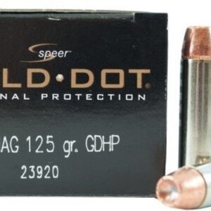 Equip yourself with the best – choose Speer Gold Ammunition for your .357 Magnum and experience the difference in every shot. 125 grain 357 magnum