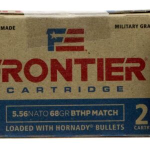 Trust hornady frontier 5.56 68 gr bthp to deliver consistent results with every shot, backed by military-grade quality and precision engineering.