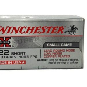 It provides enough stopping power to deal with tiny pests like rodents without excessive penetration. winchester super x 22 short