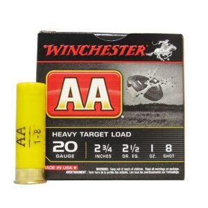 The winchester aa heavy target 20 Gauge 2-3/4" 1 oz is built for precision, power, and control. From beginners to seasoned shooters