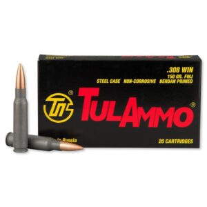 With non-corrosive primers, steel cases for efficiency, and consistent muzzle velocity, TulAmmo provides excellent value for shooters. tulammo 308