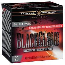 In the field, you need ammo with reliable performance in every shot. The black cloud federal premium Ammo 10 Gauge delivers just that.