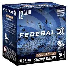 With environmentally friendly steel shot and all-weather reliability, federal speed shok snow goose is the ultimate solution for snow goose hunting.