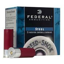 federal speed shok 12 gauge uses steel shot, which is non-toxic and far less environmentally harmful than traditional lead shot.