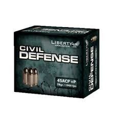 Choose liberty civil defense 45 acp ammunition for peace of mind, knowing that your self-defense rounds are designed for maximum impact and safety.