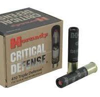 Hornady Critical Defense 410 Bore Box of 20. Its FTX bullet technology ensures reliable performance and maximum stopping power.