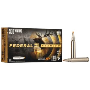 For shooters and hunters who demand the best, federal premium 300 win mag 180 grain trophy bonded tip offers unmatched performance and reliability.
